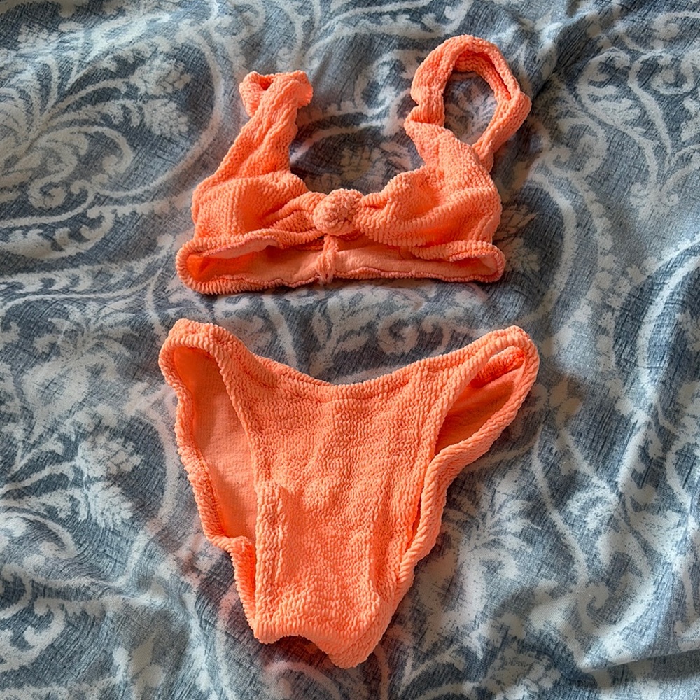 Vibrant Orange Bikini Set